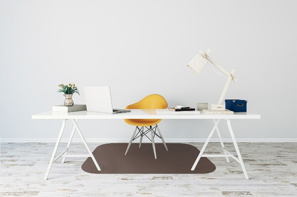 Alfombrilla para silla de escritorio Color marrón