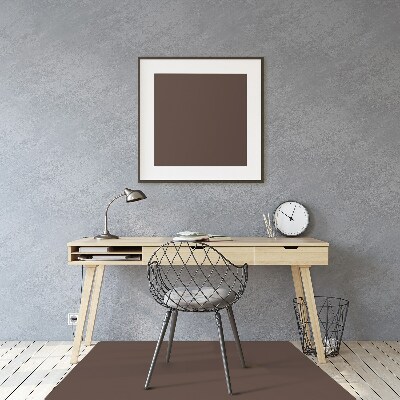 Alfombrilla para silla de escritorio Color marrón
