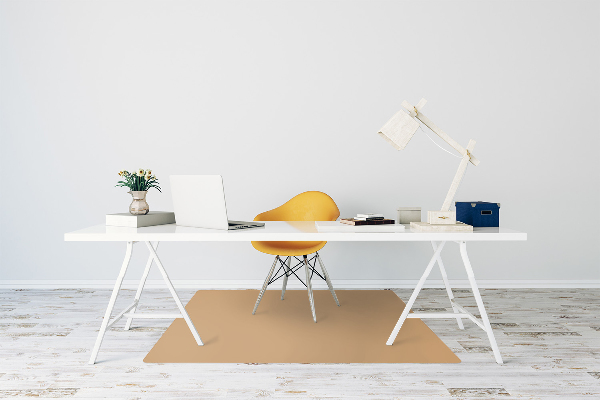 Alfombrilla para silla de escritorio Color marrón claro