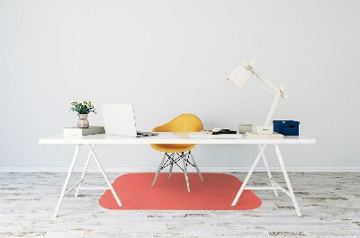 Alfombrilla para silla de escritorio Color naranja pastel