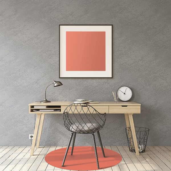 Alfombrilla para silla de escritorio Color naranja pastel