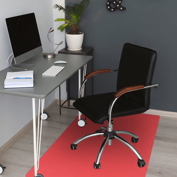 Alfombra para silla de escritorio Color naranja roja