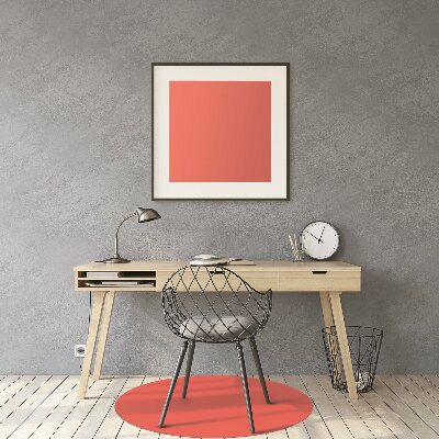 Alfombra para silla de escritorio Color naranja roja