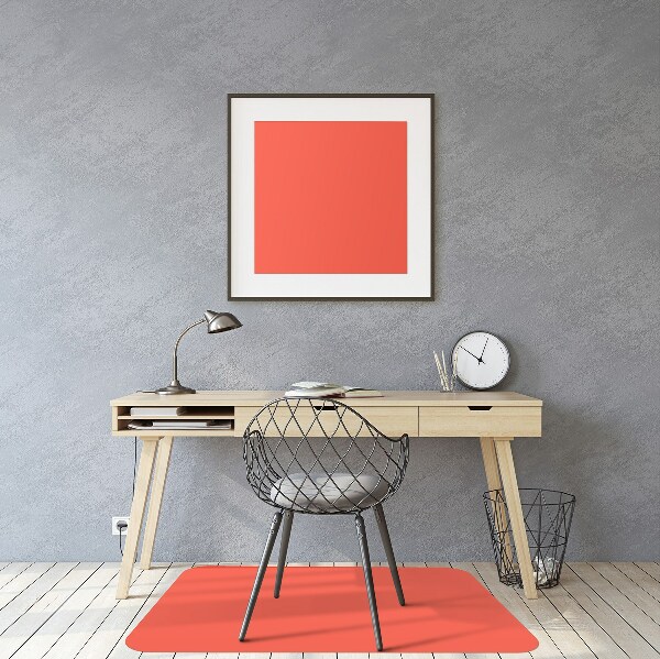 Alfombra silla ordenador Color naranja claro
