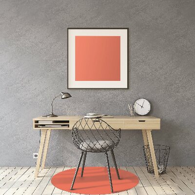 Alfombra silla ordenador Color naranja claro