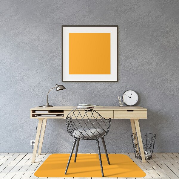 Alfombra silla ordenador Color amarillo oscuro