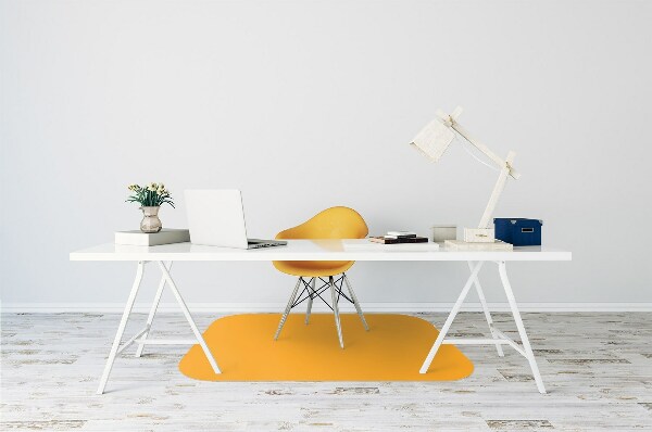 Alfombra silla ordenador Color amarillo oscuro