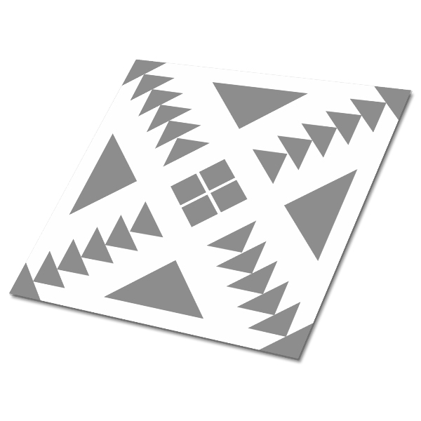 Baldosas vinílicas autoadhesivas Cuadrados y triángulos