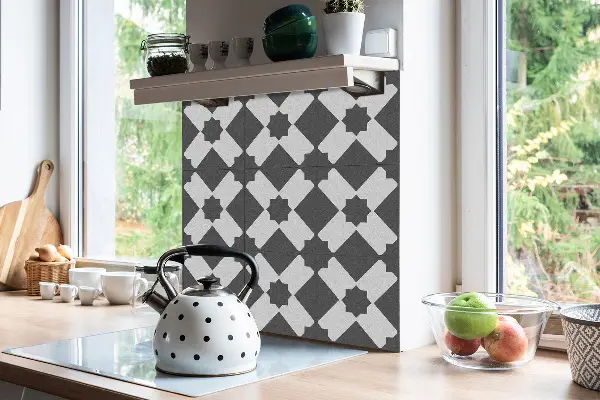 Azulejos vinílicos Patrón de gris geométrico