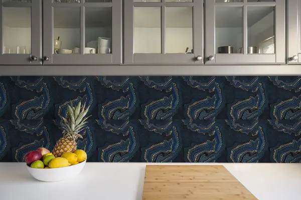 Azulejos vinílicos Patrón oscuro con estilo