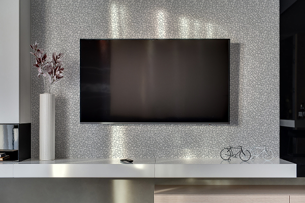 Revestimiento pared pvc Mosaico gris