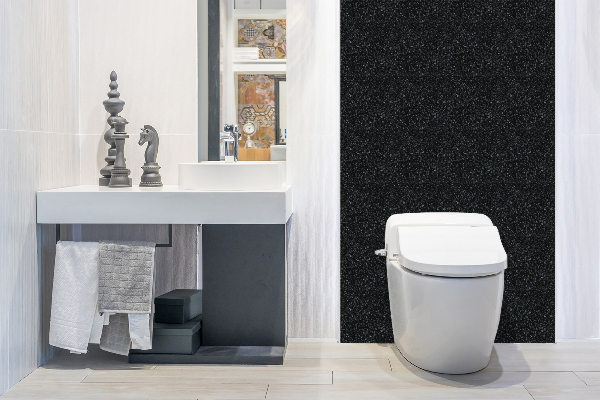 Revestimiento pared pvc Piso negro clásico