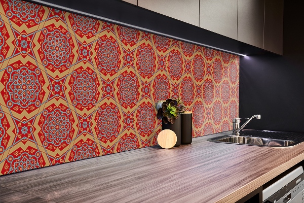 Revestimiento de pared de PVC Patrón de panel de piso floral árabe
