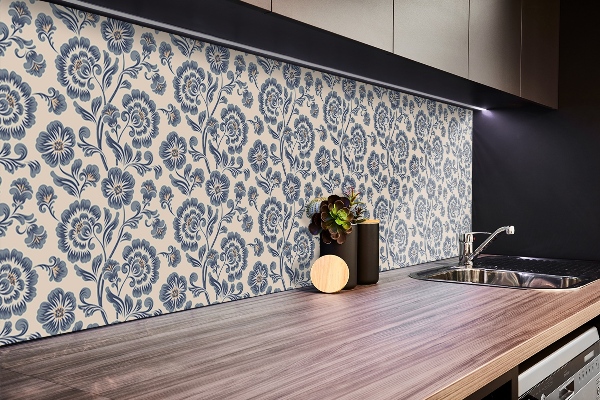 Revestimiento de pared de PVC Patrón floral clásico