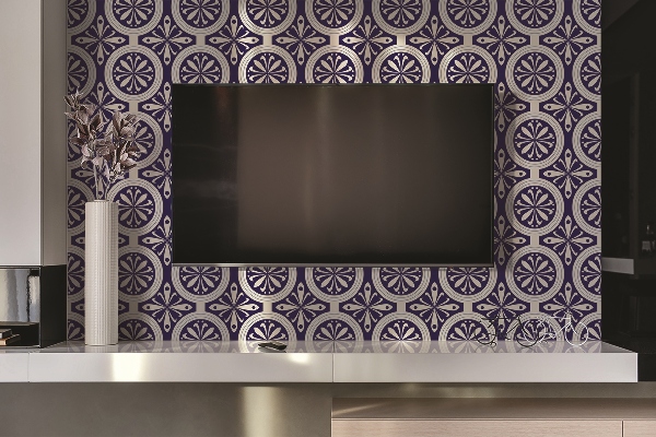 Revestimiento pared pvc Plumas de pavo real