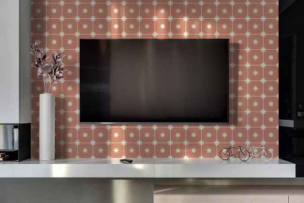 Revestimiento pared pvc Estrellas en una plaza