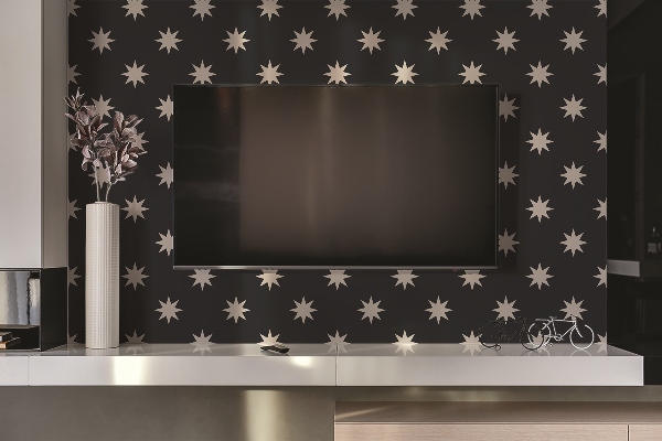 Revestimiento pared pvc Una estrella en una plaza