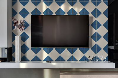 Revestimiento pared pvc Decorativo para el televisor romb