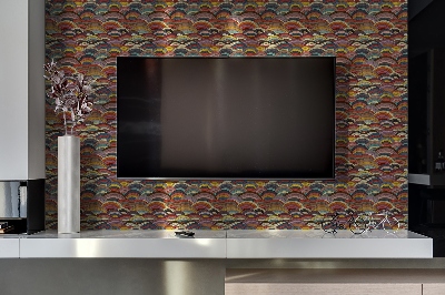 Revestimiento pared pvc Ondas decorativas de mosaico