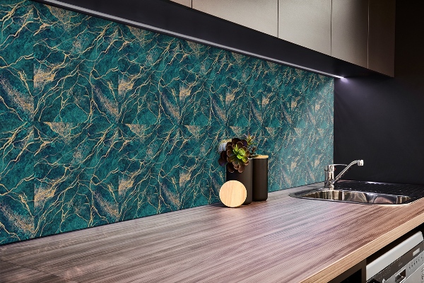 Panel pared pvc Malachita verde