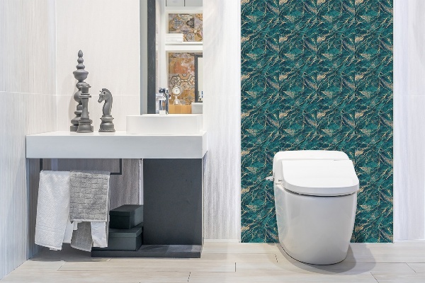 Panel pared pvc Malachita verde