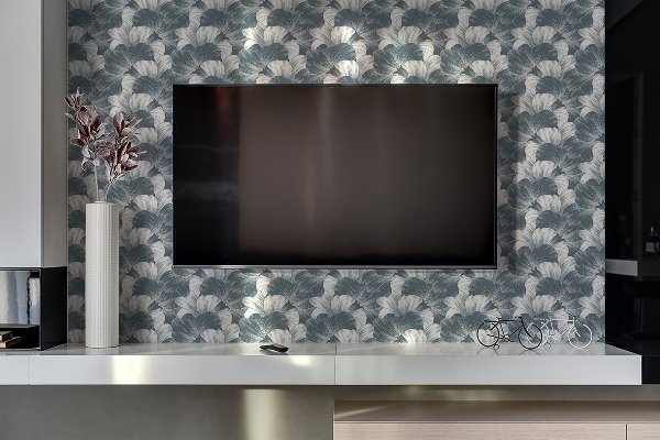 Revestimiento pared pvc Flores para la televisión