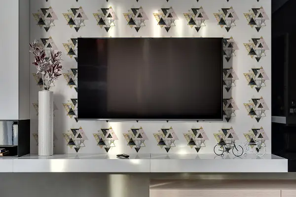 Revestimiento de pared de PVC Panel de piso de triángulo geométrico