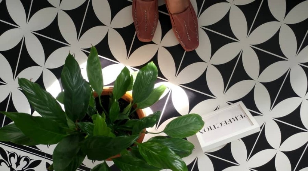 alfombra de trébol marroquí