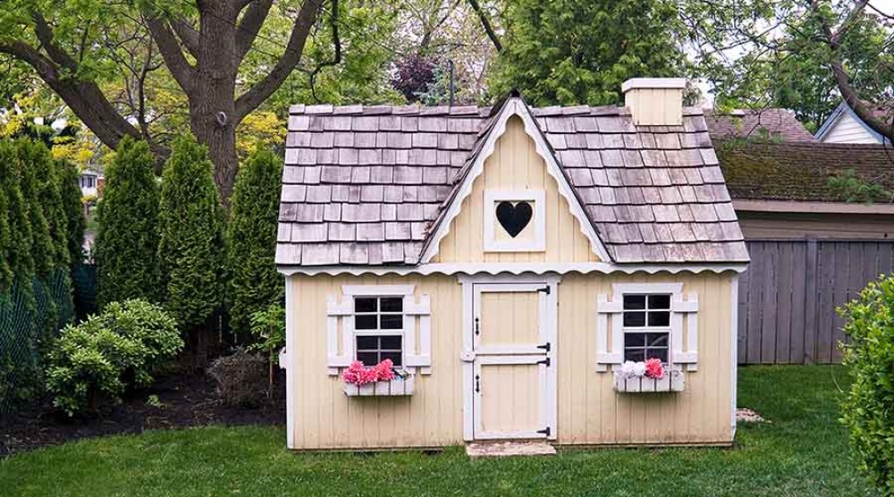 interiores de casas de jardín para niños