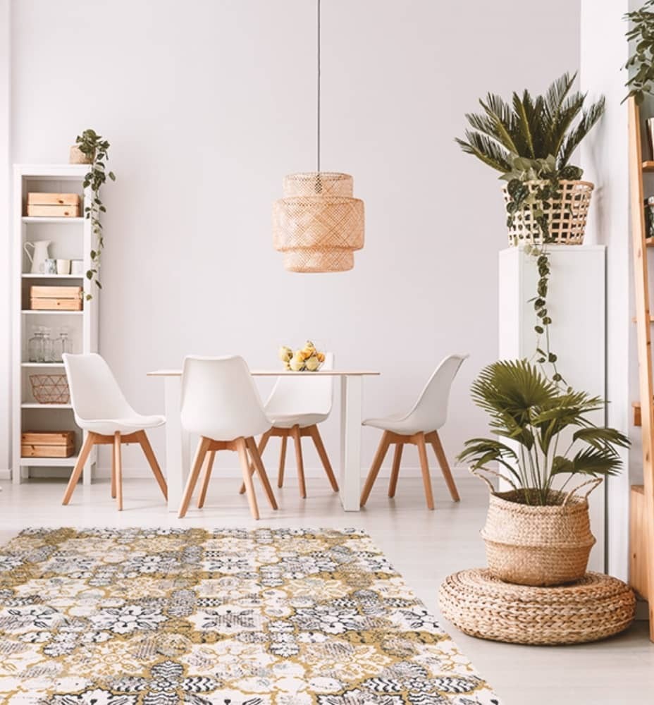 alfombra de trébol marroquí