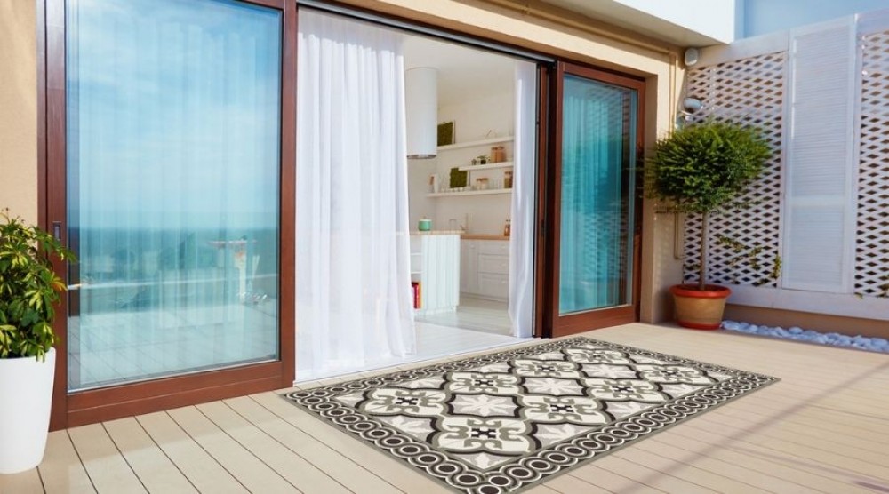 alfombra de terraza marroquí